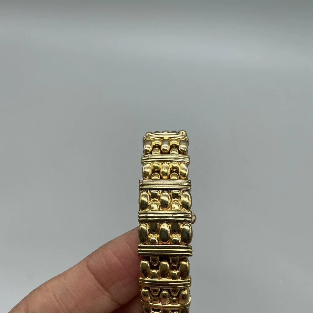Vtg Citizen Elegance Womens Watch 14mm MOP Gold Tone Hidden Dial New Battery